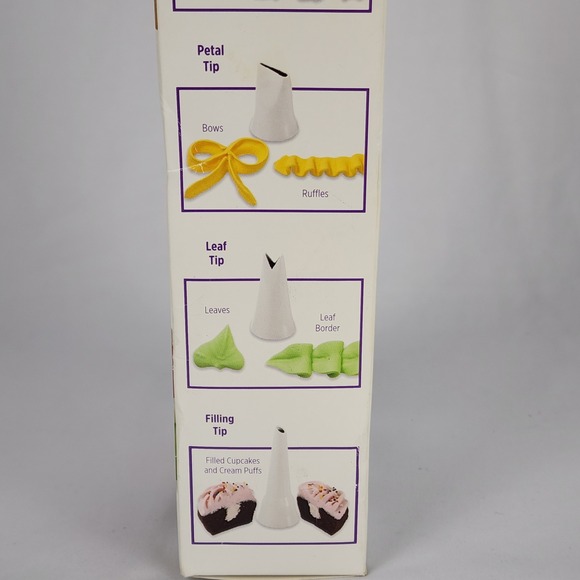 Wilton Dessert‎ Decorator Plus Cake Cookie Pastry Icing Tool 5 tips 2 Couplers - Picture 16 of 16